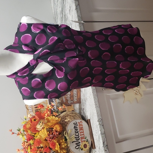 NWT BAR III Bow-Neck Tie Sleeveless Blouse - Picture 4 of 8